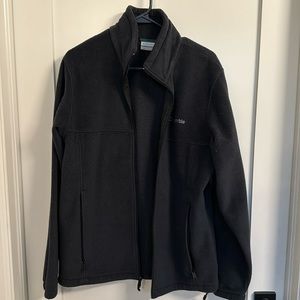 Black Columbia Fleece Zip-Up Jacket